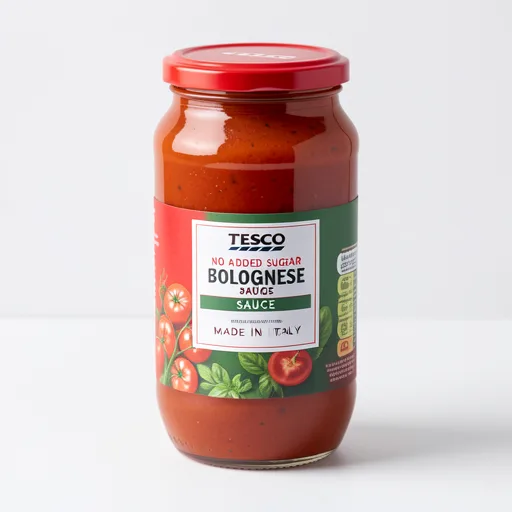 Tesco No Added Sugar Bolognese Pasta Sauce 500G
