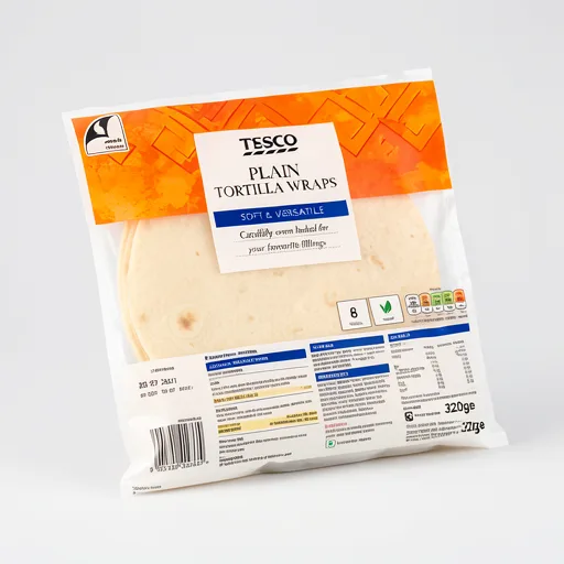 Tesco Plain Tortillas X8 320G