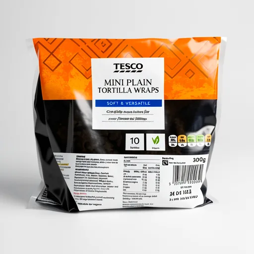 Tesco Mini Plain Tortillas X10 300G