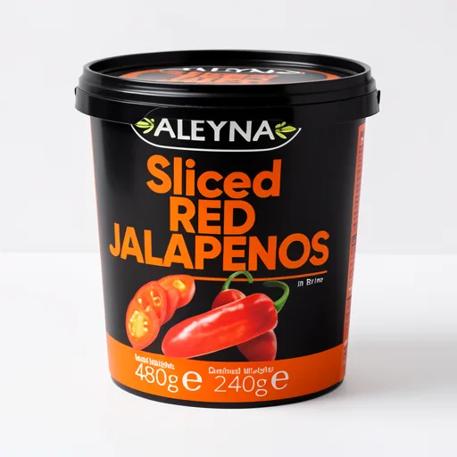 Aleyna Sliced Red Jalapeno Peppers 480G