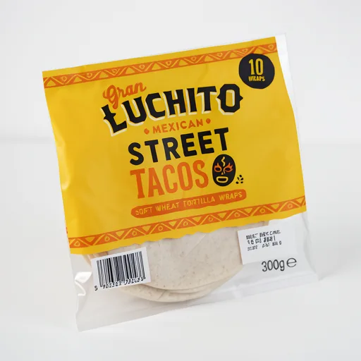 Gran Luchito Mexican Soft Taco Wraps x10 300g