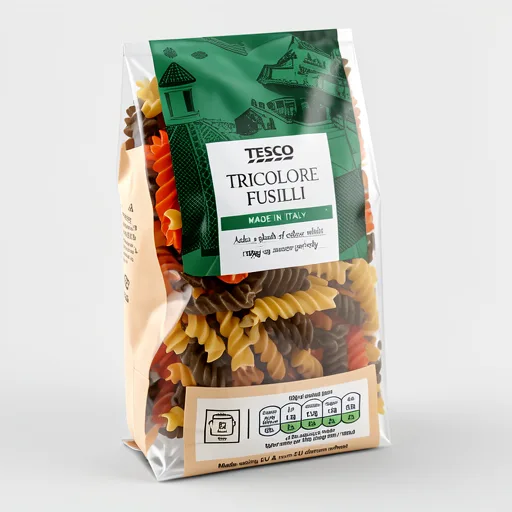 Tesco Tricolore Fusilli Pasta Twists 500G