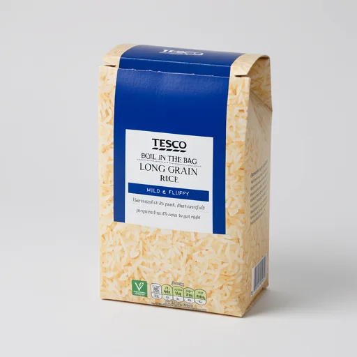 Tesco Boil In The Bag Long Grain Rice 4 X 125G