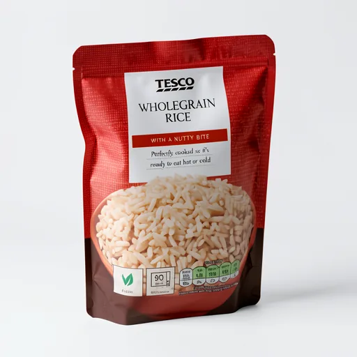 Tesco Microwave Wholegrain Rice 250G