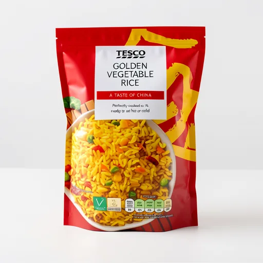 Tesco Microwave Golden Vegetable Rice 250G