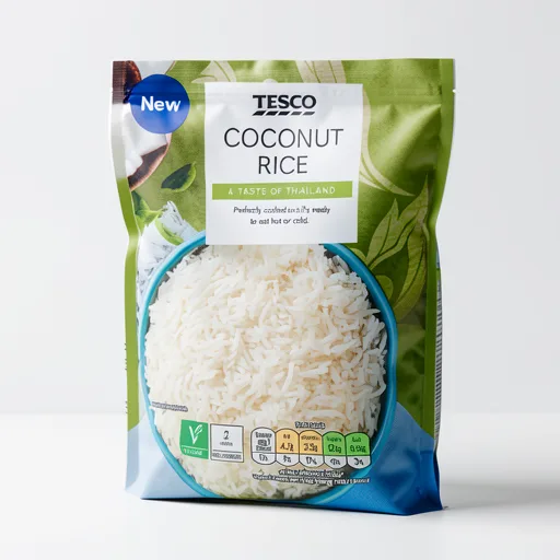 Tesco Coconut Rice 250g