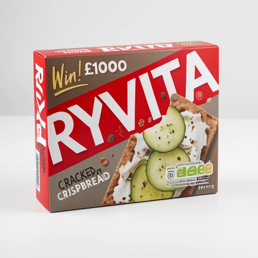 Ryvita Crispbread Cracked Black Pepper Crackers 200g