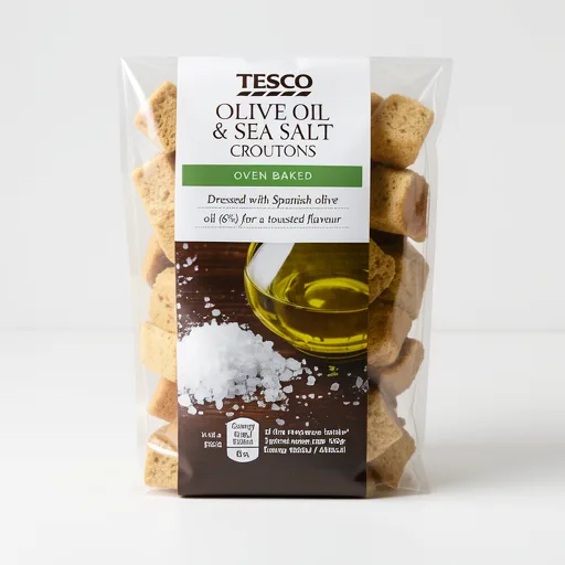 Tesco Olive Oil & Sea Salt Croutons 100G