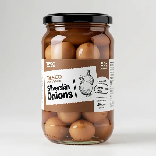 Tesco Sweet Pickled Silverskin Onions 440G