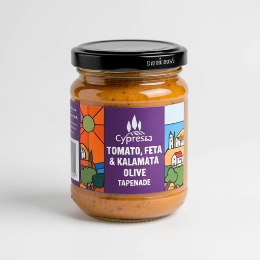 Cypressa Sundried Tomato, Feta & Kalamata Olive Tapenade 175g