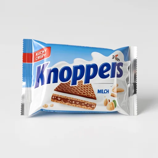 Stock Knoppers Milk And Nut Wafers 75G