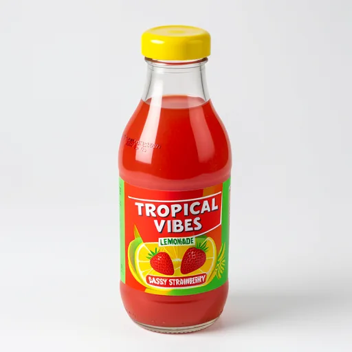 Tropical Vibes Lemonade - Sassy Strawberry 300ml