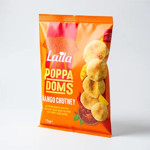 Laila Mini Poppadoms Mango Chutney 75g