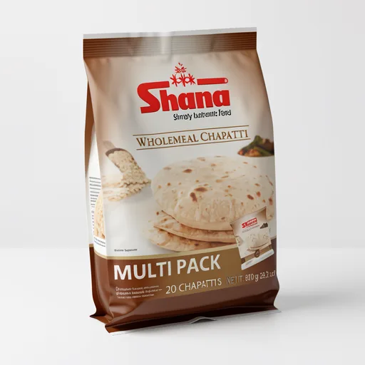 Shana Plain Multipack Chapatti 20 Pack 800G