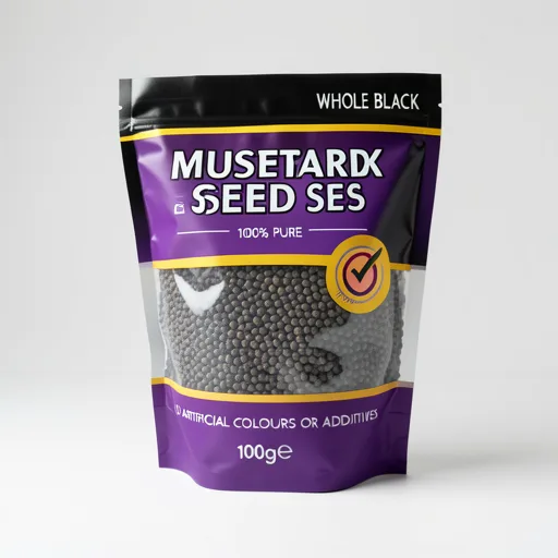 RAJAH WHOLE BLACK MUSTARD SEEDS 100G