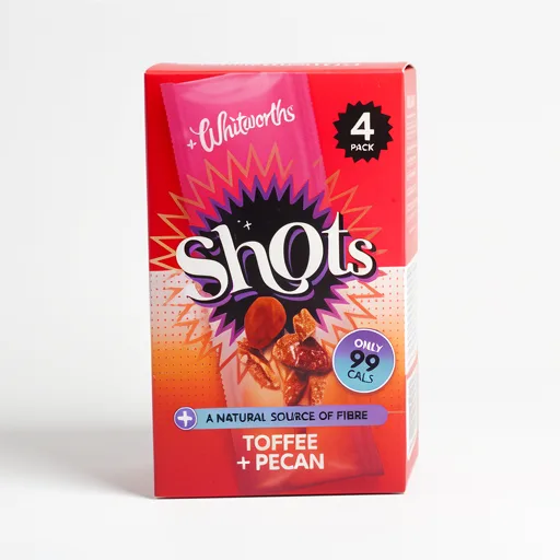 Whitworths Toffee & Pecan Shots 4X25g