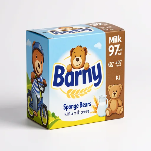 Barny Barny 5 pack Milk Soft Baked Bears 125g (5 X 25g)
