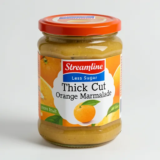 Streamline Reduced Sugar Thick Cut Orange Marmalade 340G