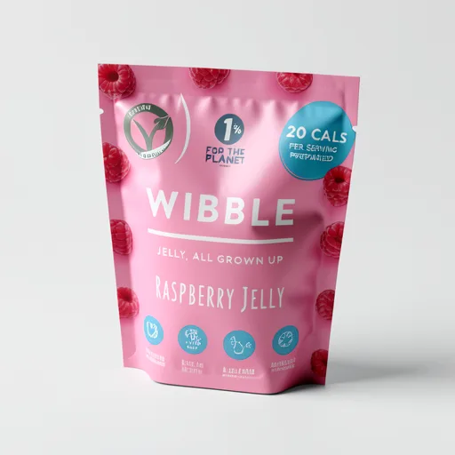 Wibble Raspberry Jelly Flavour 57g