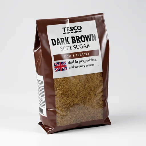 Tesco Dark Brown Soft Sugar 1Kg Bag