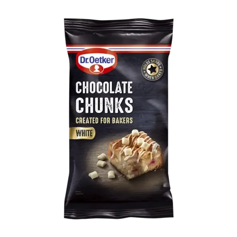 Dr. Oetker Chocolate Chunks White 100g