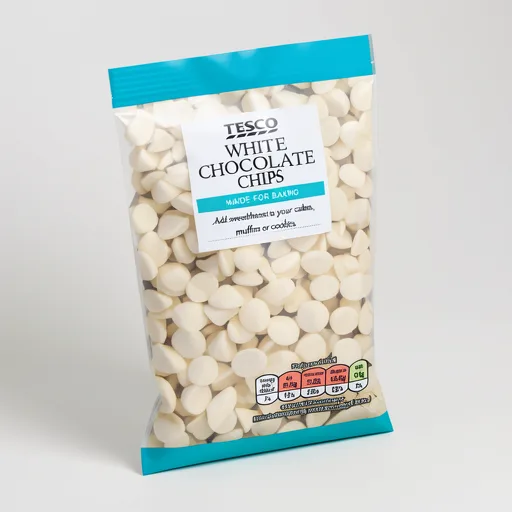 Tesco White Chocolate Chips 100G