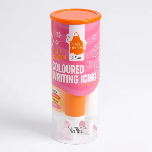 Cake Decor Coloured Writing Icing 76G