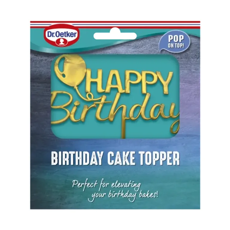 Dr. Oetker Birthday Cake Topper