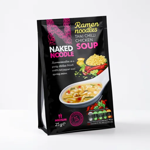 Naked Thai Style Chilli Chicken Flavour Ramen Noodle Soup 25g