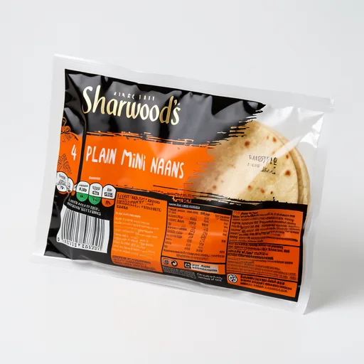Sharwood's 4 Plain Mini Naan Breads