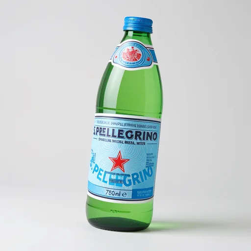 San Pellegrino Sparkling Natural Mineral Water Glass Bottle 750ml