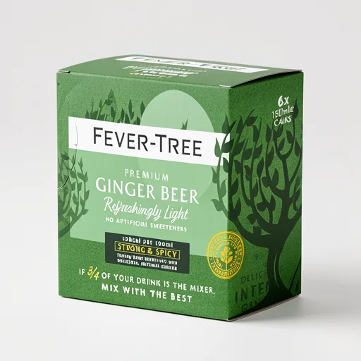 Fever-Tree Refreshingly Light Ginger Beer 6x150ml
