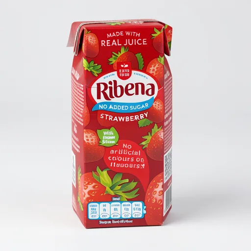Ribena No Added Sugar Strawberry Juice Drink Cartons 6x250ml