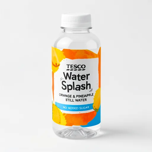 Tesco Water Splash No Added Sugar Still Water - Orange & Pineapple 300ml