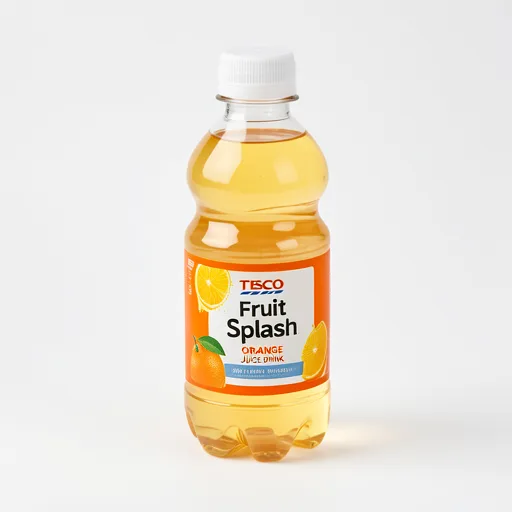 Tesco Fruit Splash No Added Sugar Orange Juice Drink 250Ml