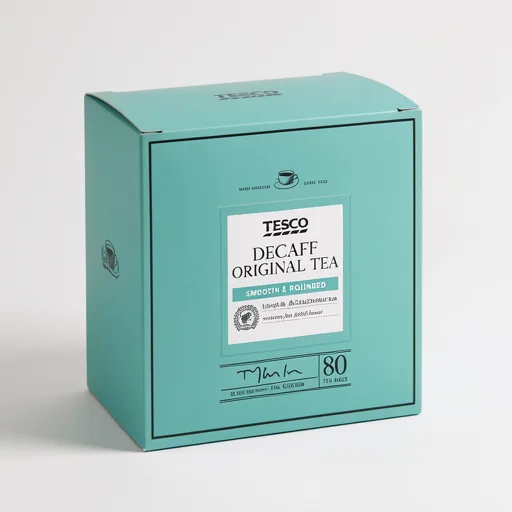 Tesco Decaff Original Tea 80 Pack 250g