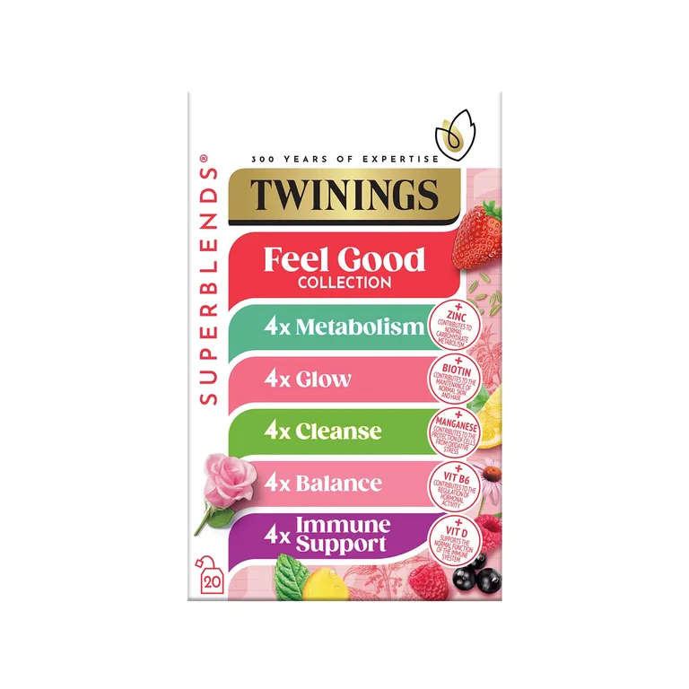 Twinings Superblends Feel Good Collection 20 Tea Bags 38.4g