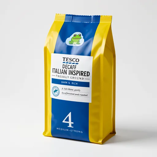 Tesco Decaf Italian Inspired Freshly Ground Coffee No. 4 227G