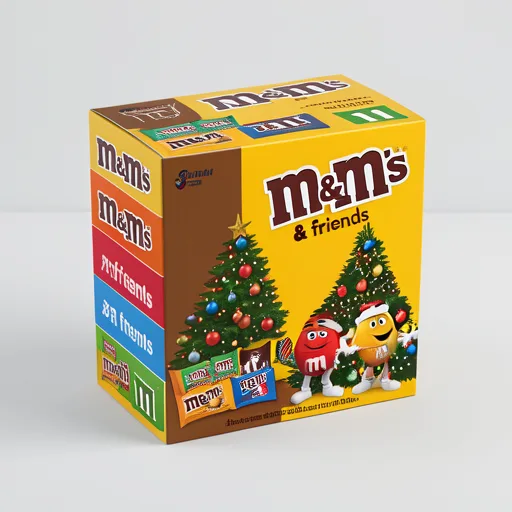 M&M's and Friends Medium Christmas Chocolate Selection Box 137g