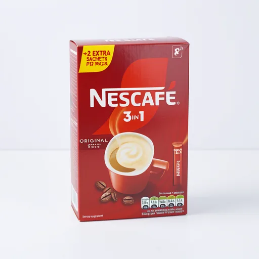 Nescafe 3 in 1 Original Coffee Sachets 8 x 16g