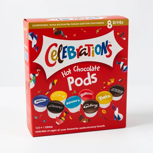 Celebrations Hot Chocolate Pods 8 Pack 122G