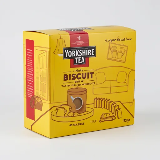 Yorkshire Tea Malty Biscuit Brew 40 Tea Bags 112G