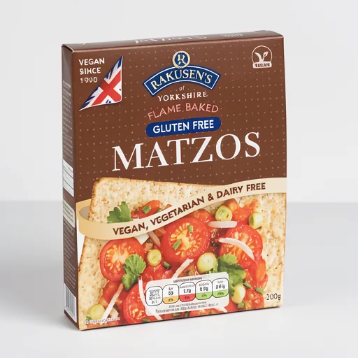 Rakusens of Yorkshire Gluten Free Flame Baked Matzos 200g