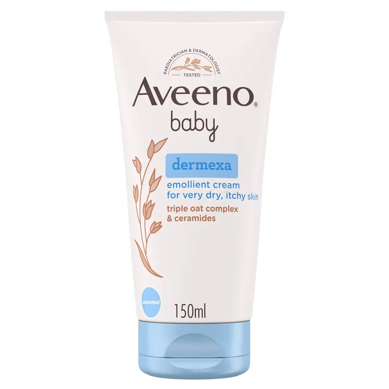 Aveeno Baby Dermexa Emollient Cream Baby Lotion Dry & Itchy Skin 150ml