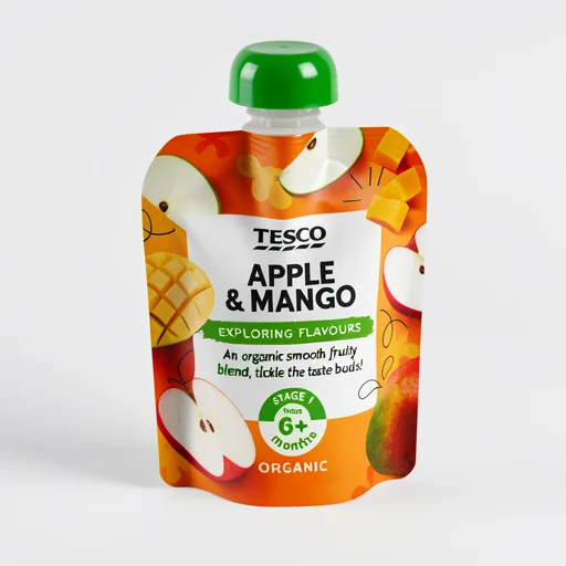Tesco Apple & Mango Pouch 70G