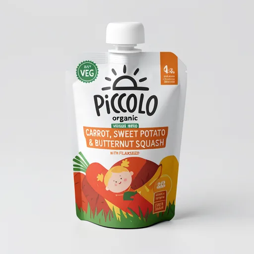 Piccolo Organic Baby Food - Carrot, Sweet Potato & Butternut Squash 100g