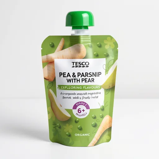 Tesco Pea Parsnip Pear Pouch 100G
