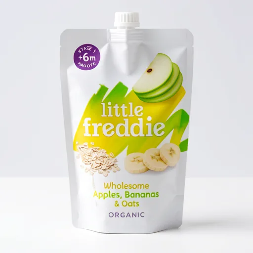 Little Freddie Organic Apples, Bananas & Oats Baby Food Pouch 6+ Months