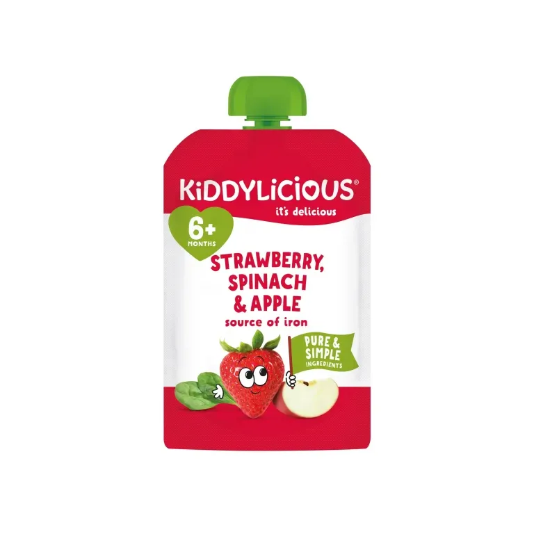 Kiddylicious Strawberry, Spinach & Apple Pouch 