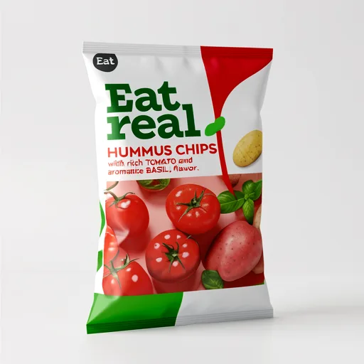 Eat Real Hummus Chips - Tomato & Basil 110g
